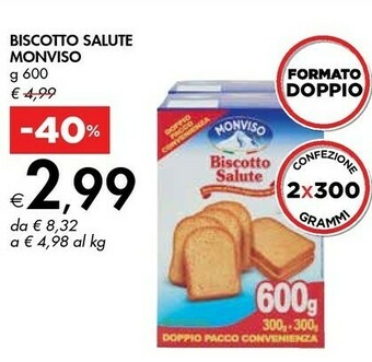 Bennet Monviso Biscotto Della Salute 600 G(ml) offerta