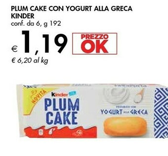 Bennet Kinder Plum Cake Con Yogurt Alla Greca offerta