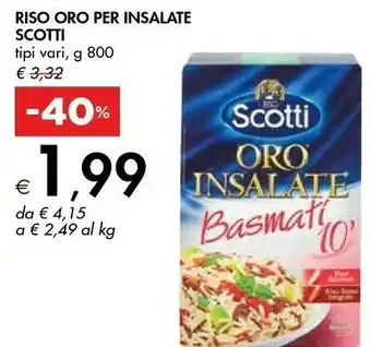 Bennet Scotti Riso Scotti - Riso Oro Per Insalate 1000 G(ml) offerta