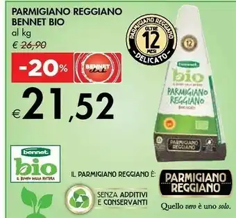 Bennet Bennet Parmigiano Reggiano Bio offerta
