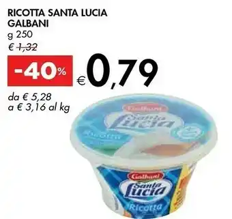 Bennet Galbani Ricotta Santa Lucia 250 G(ml) offerta