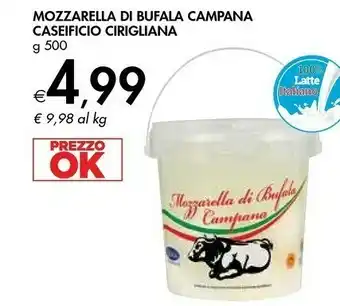 Bennet Cirigliana Mozzarella Di Bufala Campana offerta