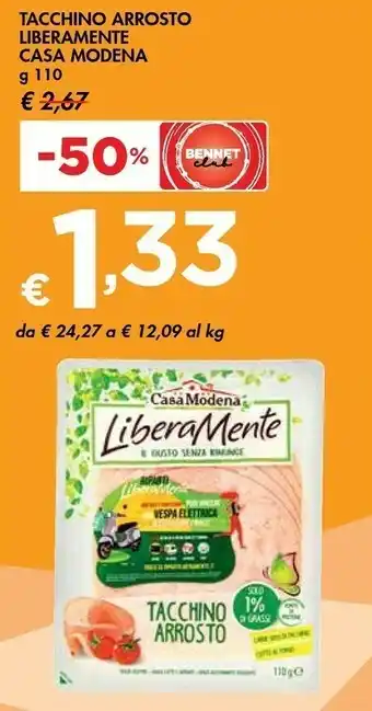 Bennet Casa Modena Libera Mente Tacchino Arrosto 110 G(ml) offerta