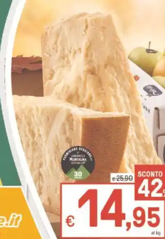 Iper La Grande Cantarelli Parmigiano Reggiano DOP stagionato 30 mesi offerta