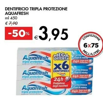 Bennet Aquafresh Dentifricio Tripla Protezione offerta
