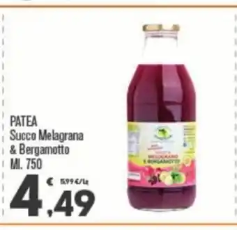 Patea Succo Melagrana & Bergamotto Ml. 750