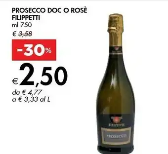 Bennet Filippetti Prosecco DOC / Rosè offerta