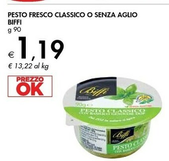Bennet Biffi Pesto Fresco Classico O Senza Aglio offerta