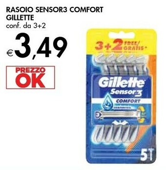 Bennet Gillette Rasoio Sensor3 Comfort offerta