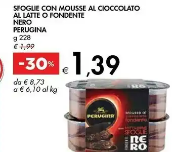 Bennet Perugina Sfoglie Con Mousse Al Cioccolato Al Latte O Fondente Nero offerta
