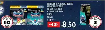 Bennet Finish Detergente Per Lavastoviglie Quantum Ultimate offerta