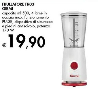 Bennet Girmi Frullatore FR03 offerta