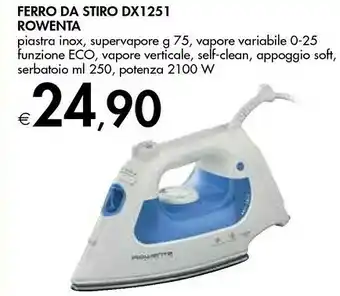 Bennet Rowenta Ferro Da Stiro DX1251 offerta
