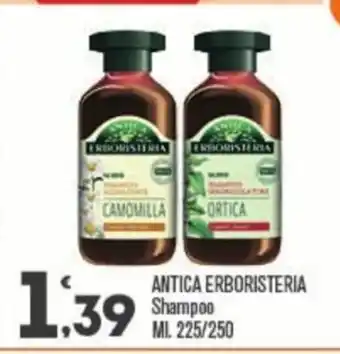 Punto é market Antica Erboristeria Shampoo 225/250 Ml offerta