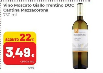 Coop Mezzacorona Vino bianco offerta