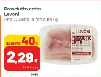 Coop Levoni Prosciutto Cotto offerta