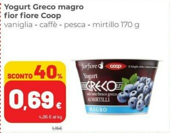 Coop Coop - Yogurt Greco Alla Vaniglia Magro 170 G(ml) offerta