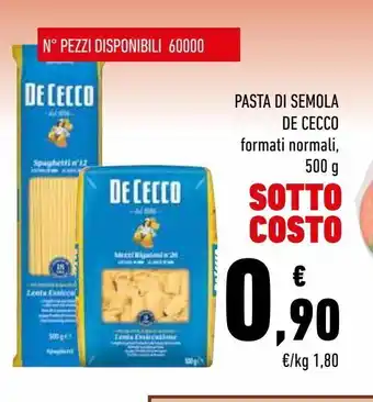 Conad Superstore Pasta di semola de cecco offerta