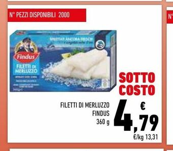Conad Superstore Filetti di merluzzo findus 360 g offerta