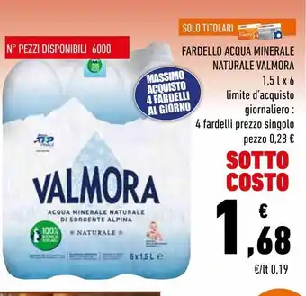 Conad Superstore Fardello acqua minerale naturale valmora offerta