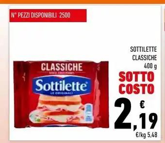 Conad Superstore Sottilette classiche 400 g offerta