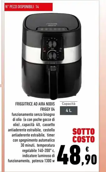 Conad Superstore Friggitrice ad aira nodis friggy 04 offerta