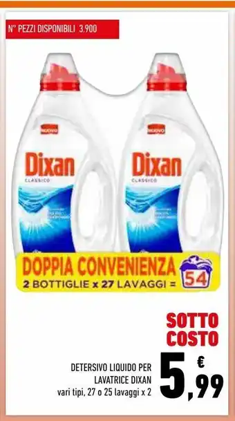 Conad Superstore Detersivo liquido per lavatrice dixan offerta