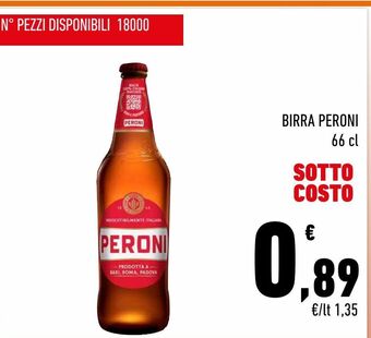 Conad Superstore Birra peroni 66 cl offerta