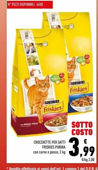 Conad Superstore Crocchette per gatti friskies purina offerta