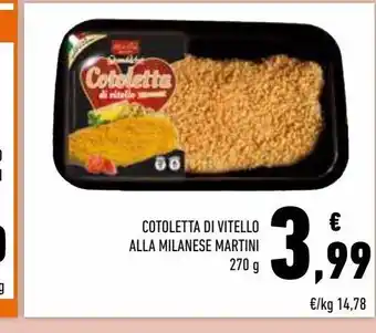 Conad Superstore Cotoletta di vitello alla milanese martini 270 g offerta