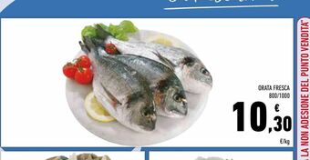 Conad Superstore Orata fresca 800 / 1000 offerta