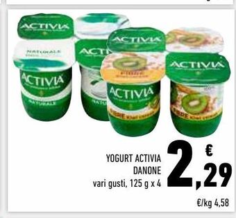 Conad Superstore Yogurt activia danone vari gusti 125 g x 4 offerta