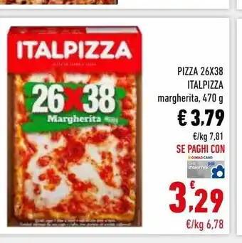 Conad Superstore Pizza 26x38 italpizza margherita 470 g offerta
