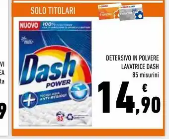 Conad Superstore Detersivo in polvere lavatrice dash 85 misurini offerta