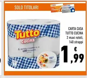 Conad Superstore Carta casa tutto cucina offerta
