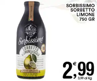 Sorbissimo Sorbetto Limone 750gr
