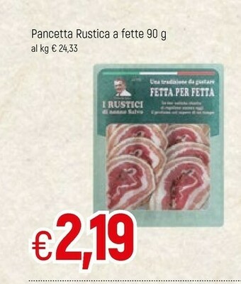Famila Pancetta Rustica A Fette offerta