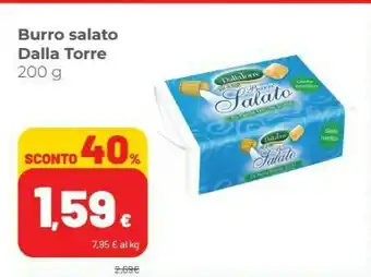 Coop Dalla torre Burro Salato offerta