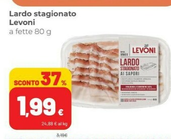 Coop Levoni Lardo Stagionato offerta