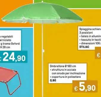 Iper La Grande Ombrellone O 180 Cm offerta
