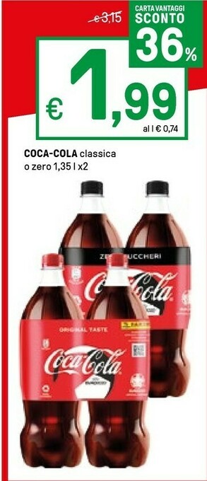 Iper La Grande Coca Cola Coca cola zero offerta