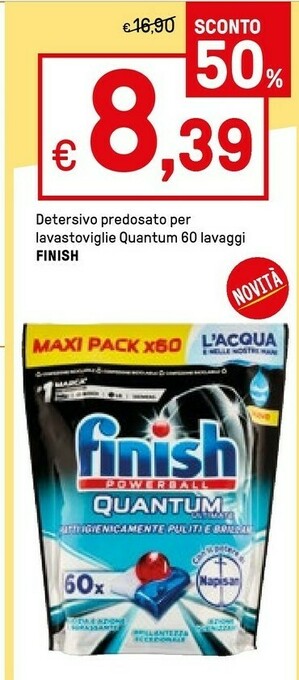 Iper La Grande Finish Detersivo lavastoviglie offerta