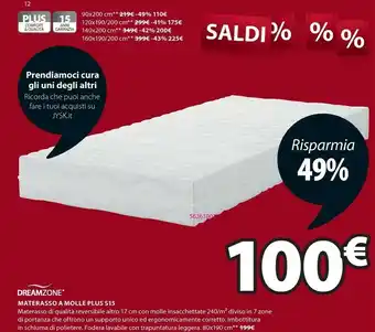 JYSK Materasso A Mobile Plus S15 offerta