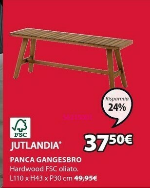 JYSK Panca Gangesbro offerta