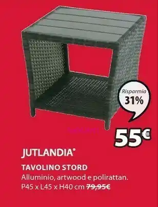 JYSK Tavolino Stord offerta