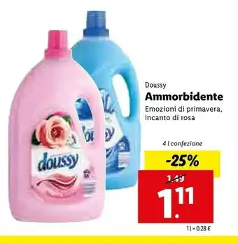 Lidl Doussy Ammorbidente offerta