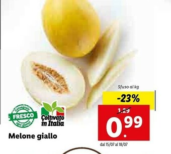 Lidl Melone Giallo offerta