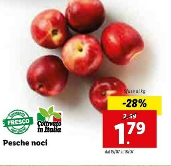 Lidl Pesche Noci offerta