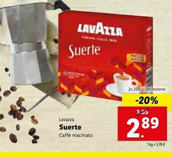 Lidl Lavazza Suerte Caffè offerta