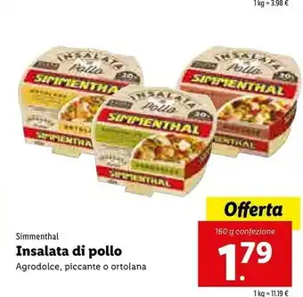 Lidl Simmenthal Insalata Di Polllo offerta